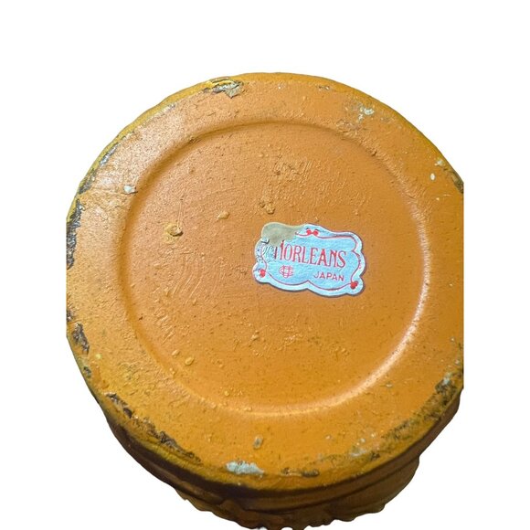 Vintage Norleans 3D Pottery Vase Double Handle Urn Horse Drawn Carriage 8" READ - Picture 7 of 7